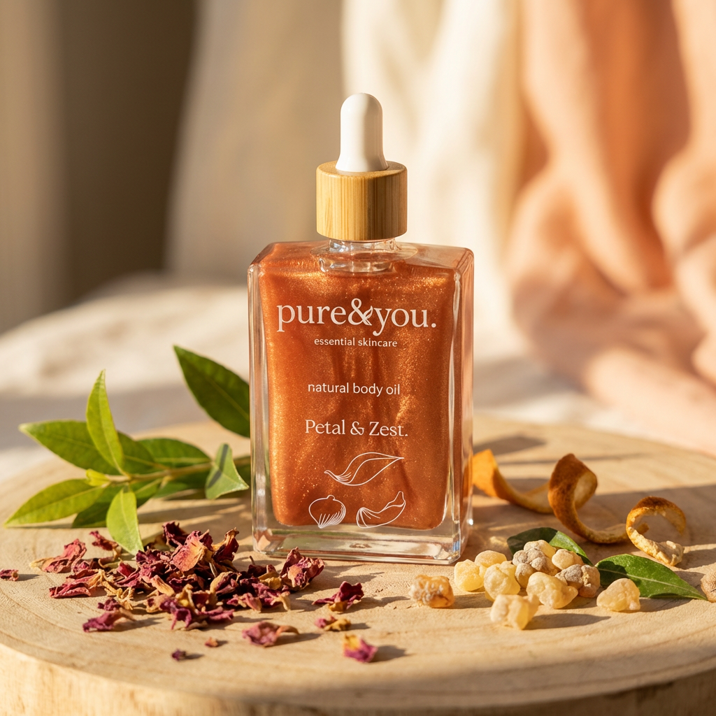 Petal & Zest. Natural Body Oil.