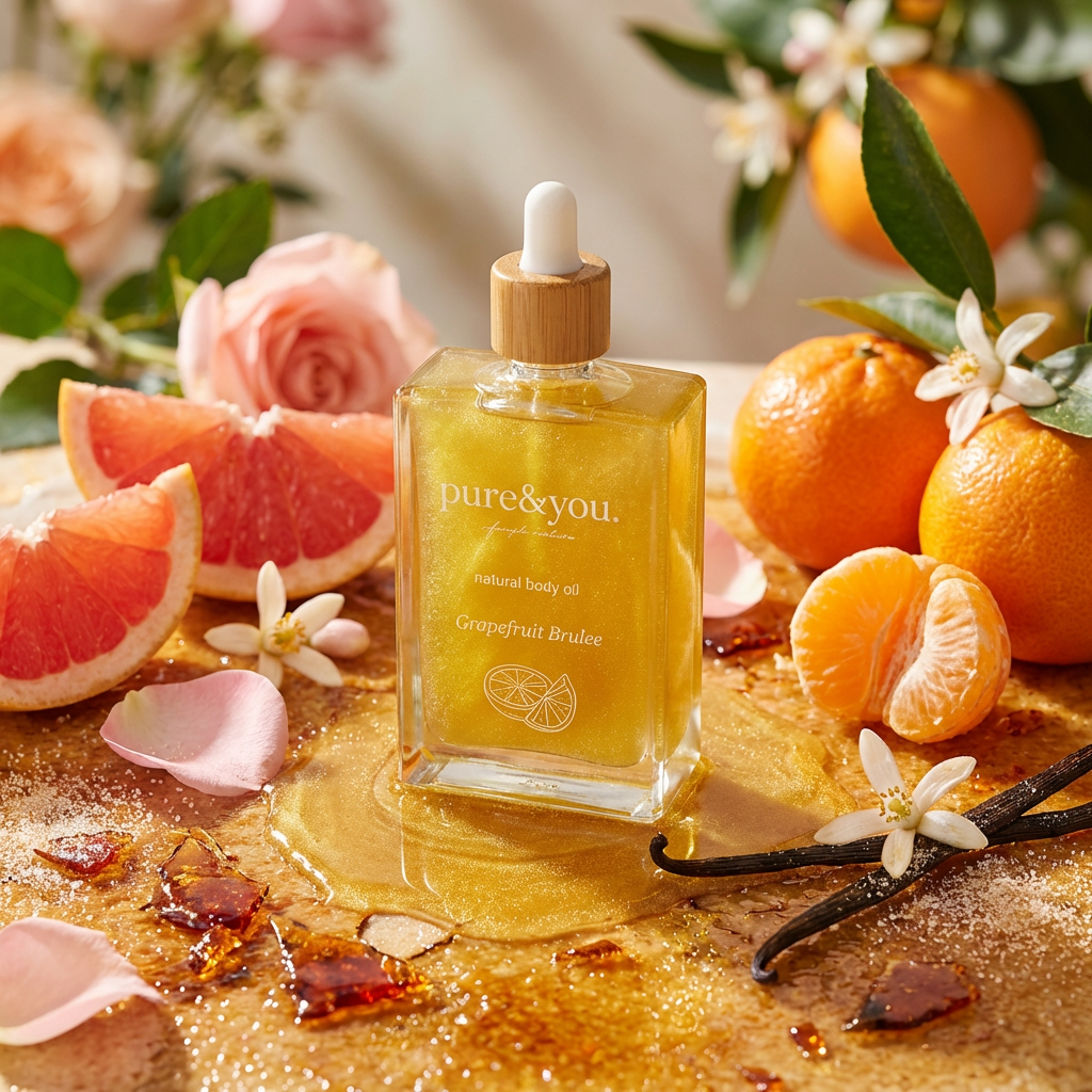 Grapefruit Brulee. Natural Body Oil.