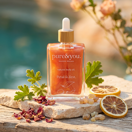 Petal & Zest. Natural Body Oil.