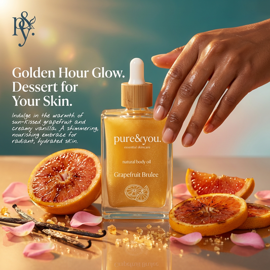 Grapefruit Brulee. Natural Body Oil.